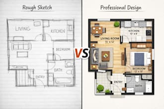 create professional 2d architectural, civil drawings