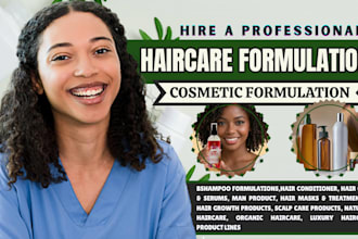 create custom haircare product formulations for shampoos, conditioners