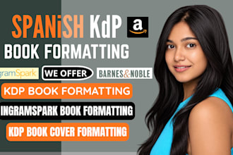 format spanish books for amazon KDP, ebook and print