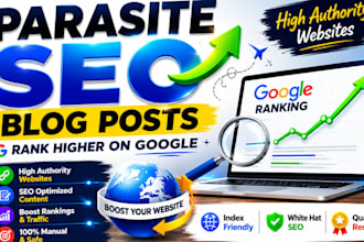 create parasite blog posts on high authority websites