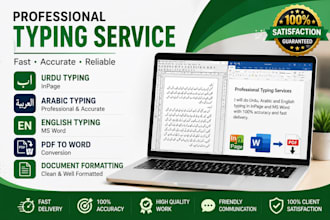 do urdu, arabic and english typing in inpage and ms word