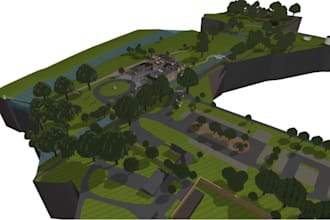 give 3d printable stl for landscape, 3d printed terrain map, topographic model