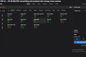 build a custom web based restaurant pos system