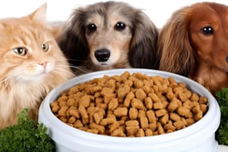 formulate custom pet food supplements and nutrition recipes