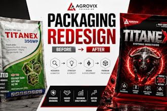 redesign and upgrade your product packaging professionally