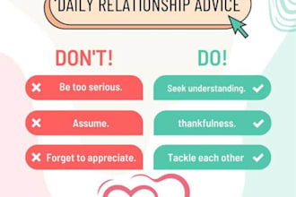give advice on your dating and relationship