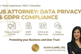 draft gdpr compliance and ccpa privacy policies etc