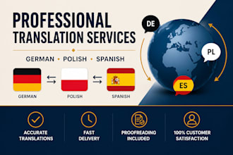 translate german, polish and spanish