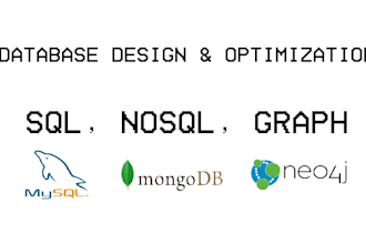 design and optimize sql, mongodb, or neo4j databases