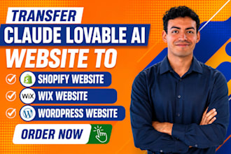 transfer claude lovable ai website to shopify wix wordpress website