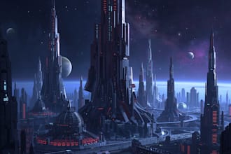 design sci fi illustration and sci fi sci fi illustration