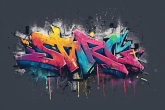 design a graffiti logo for your brand