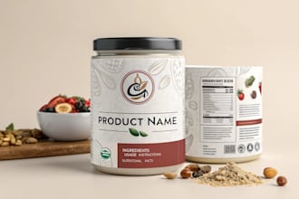 do custom product label and packaging label design