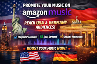 do promote your amazon music to USA and germany audience