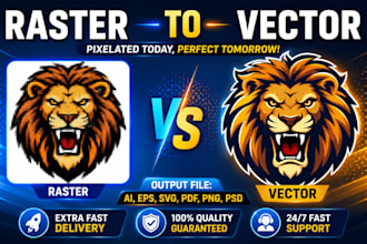 recreate logo in vector replicate vector tracing and redraw image to eps