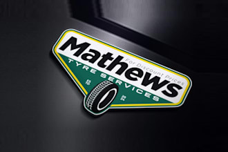 design custom tire service business logo