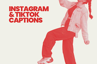 write engaging instagram and tiktok captions for your brand