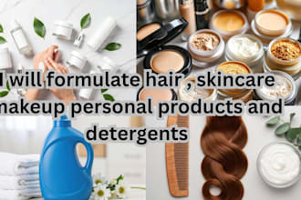 formulate hair, skincare, makeup, personal care products, and detergents