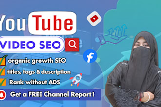 be you professional youtube video seo for ranking growth