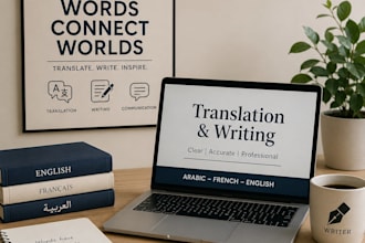 proofread, edit, and format your text in arabic, english, or french