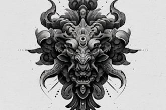 design a modern and minimalist tattoo design
