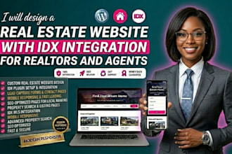design a real estate website with idx integration for realtors and agents