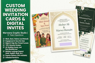 design digital wedding invitations and custom wedding invites