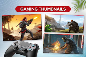 design gaming thumbnails for youtube