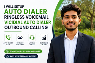 setup auto dialer ringless voicemail vicidial auto dialer outbound calling