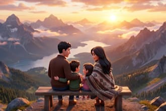 create a custom pixar style ai animated story