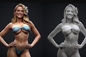 convert 2d to 3d model image to 3d stl file for 3d printing