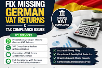 fix missing german vat returns and amazon fba tax compliance issues