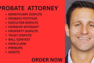 be your probate lawyer for property, executor disputes, inheritance, and trusts
