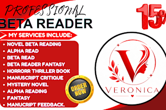 provide professional beta reading and manuscript critique