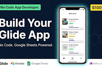 be your glide expert to build a no code app from google sheets