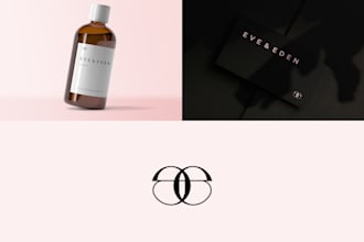 design feminine skin care cosmetic logo or product packaging and label design