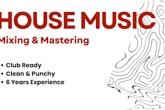 mix and master your house track