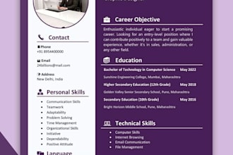 design professional ats resume and CV design
