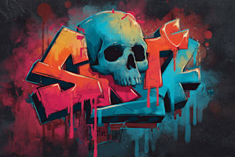 design insane graffiti logo art with street style vibes