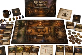 do board game design, card game development, tabletop game, rulebook and box