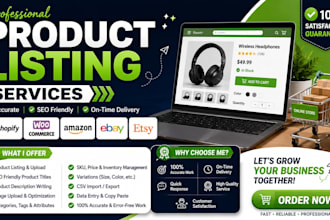do shopify product listing