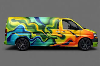 create itasha car wrap design, racing car wrap design, itasha anime car wrap