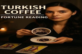 read your turkish coffee cup and tell your fortune in 2 hour