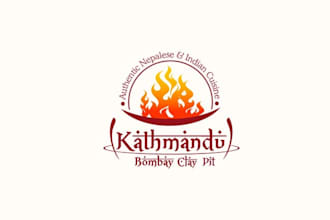 design famous indian restaurant food logo