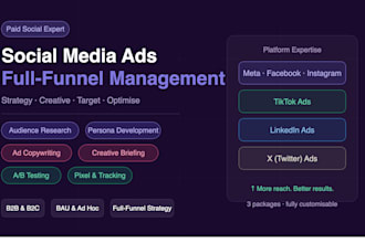 set up and manage your paid social media ad campaigns to drive key results