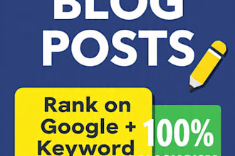write SEO blog posts and articles