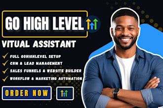 be your gohighlevel virtual assistant do gohighlevel setup go high level expert