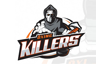 design top quality ice hockey club logo