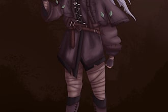 create a  dnd character art and dnd character art
