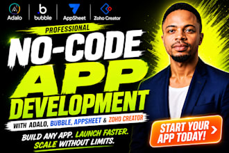 build nocode apps using bubble, adalo, appsheet, and zoho creator